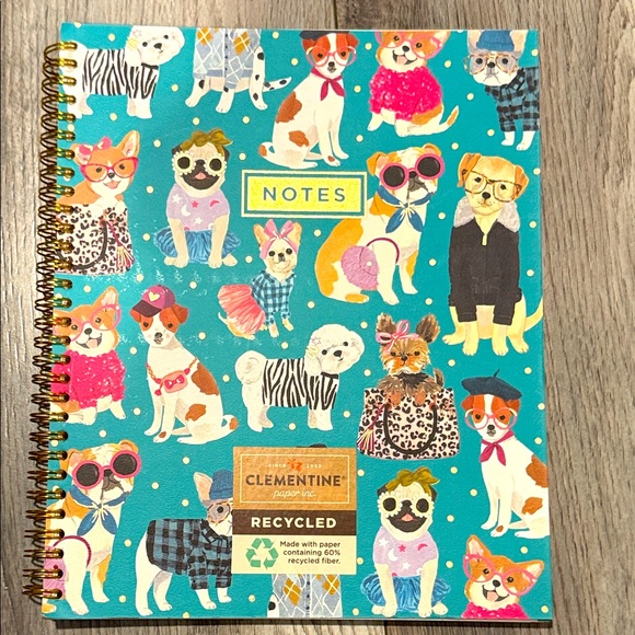 Clementine Colorful Dog Pattern Notebook - Picture 1 of 1